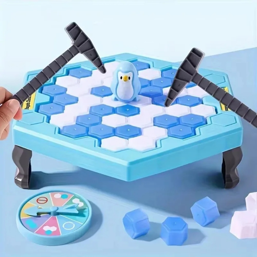 Board Game Jenga - Brinquedo de Quebrar Gelo Save Penguin,