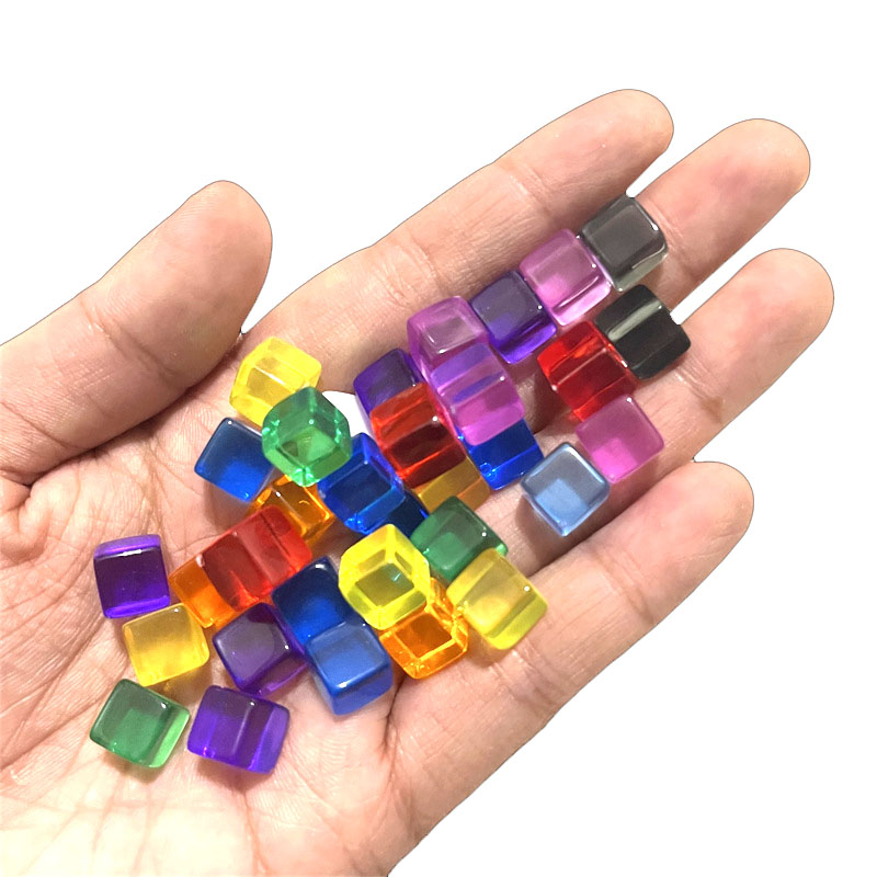 Board Game Vector - 100 pçs/set 8mm cubo claro dados
