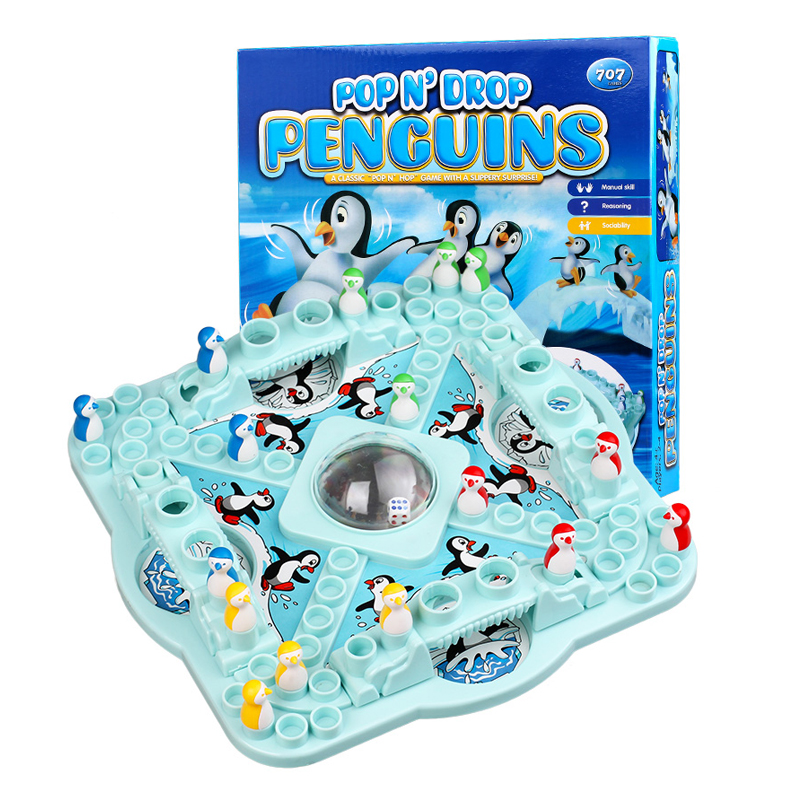 Board Game Jenga - Jogo de festa pinguim xadrez jogo