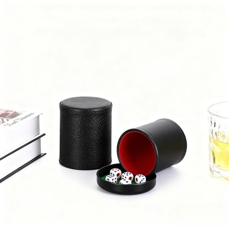 Copo de Dados de Couro Laranja - Board Game Yahtzee avaliação e preço