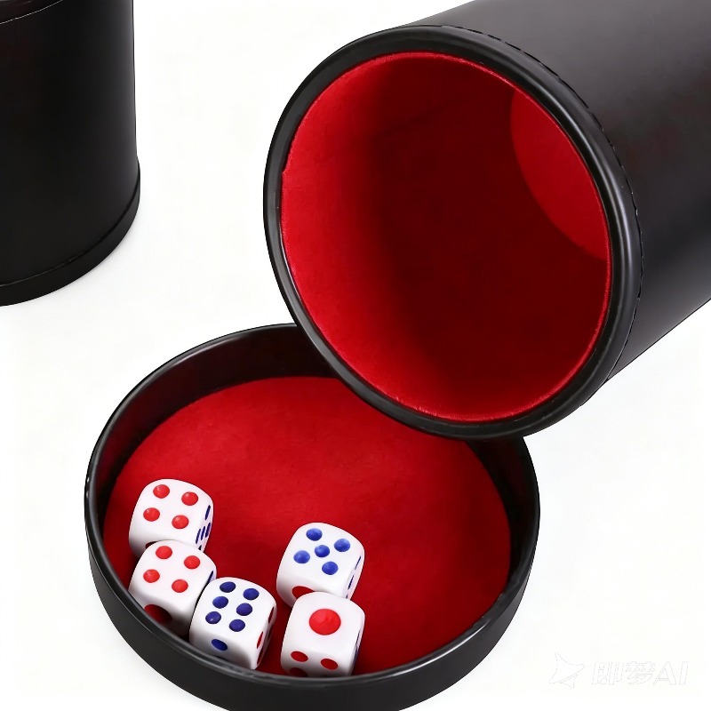 Copo de Dados de Couro Laranja - Board Game Yahtzee avaliação e preço