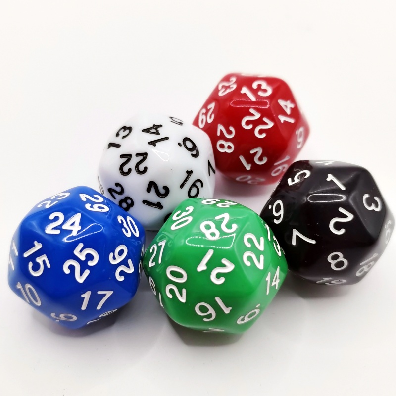5 pçs cubo 30 lados d30 dungeo - Board Game Yahtzee avaliação e preço