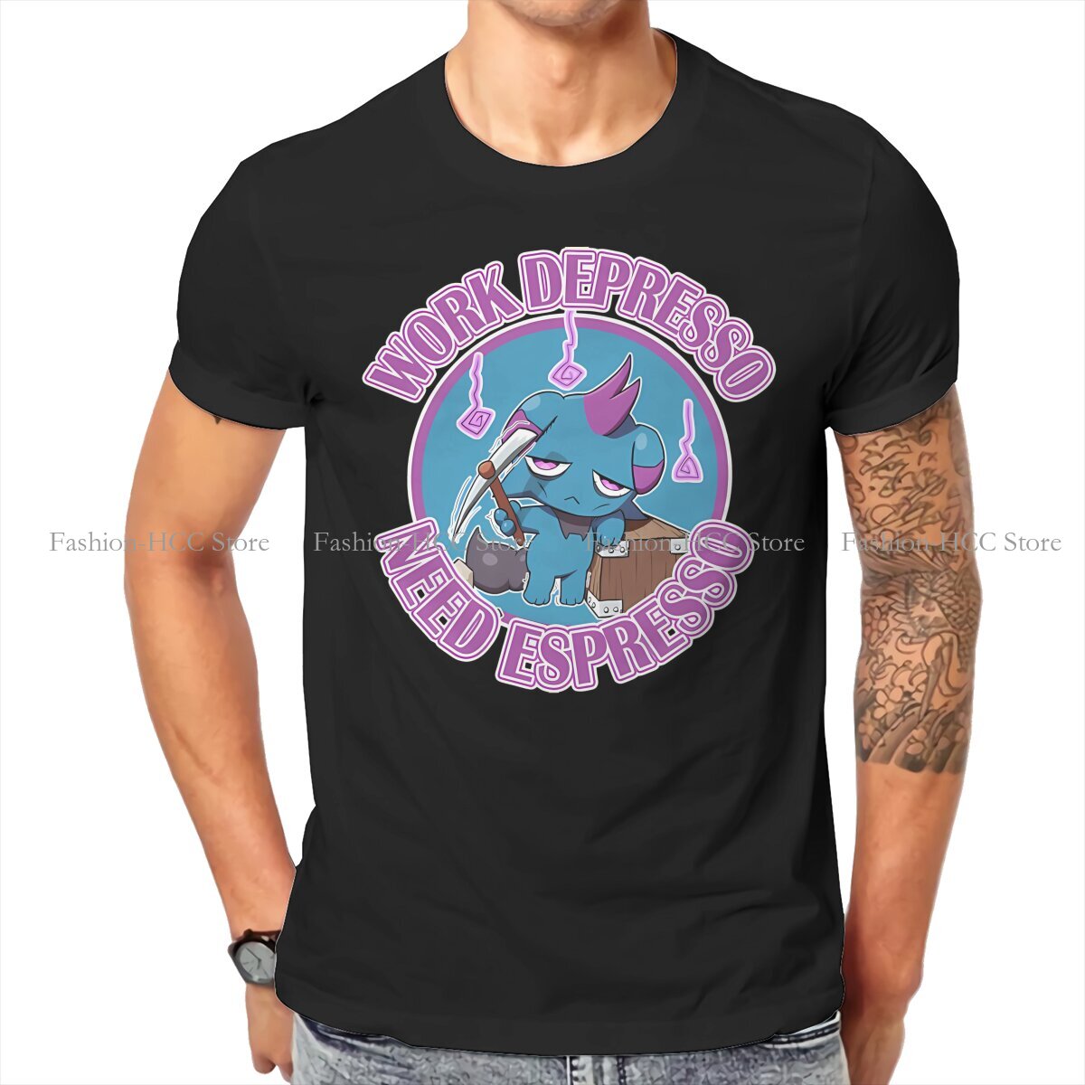 Camiseta de tecido masculino P - Board Game Cafe avaliação e preço