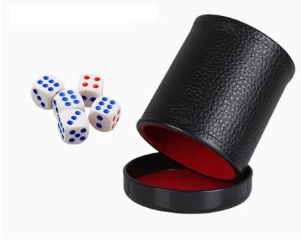 Copo de dados de couro com tam - Board Game Yahtzee avaliação e preço