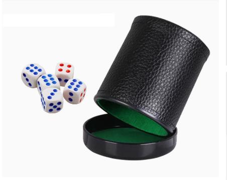 Copo de dados de couro com tam - Board Game Yahtzee avaliação e preço