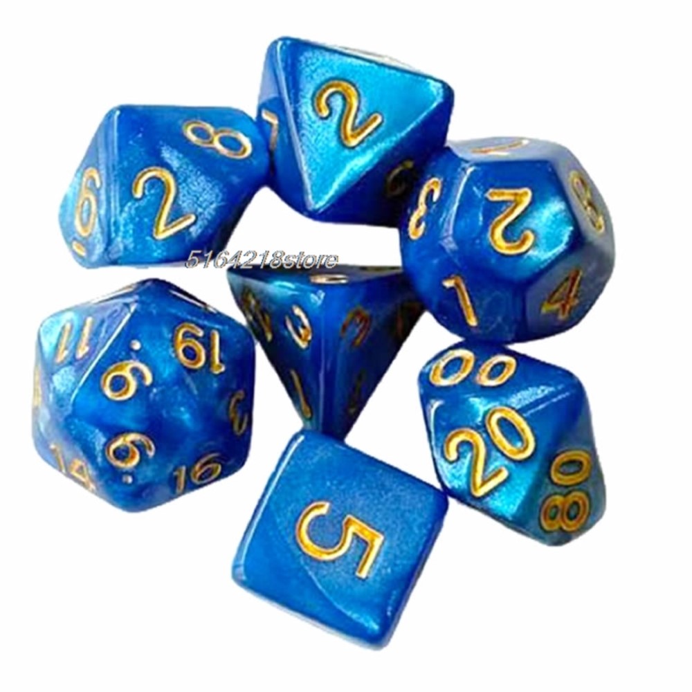 Conjunto de 7 peças de dados p - Board Game Vector avaliação e preço