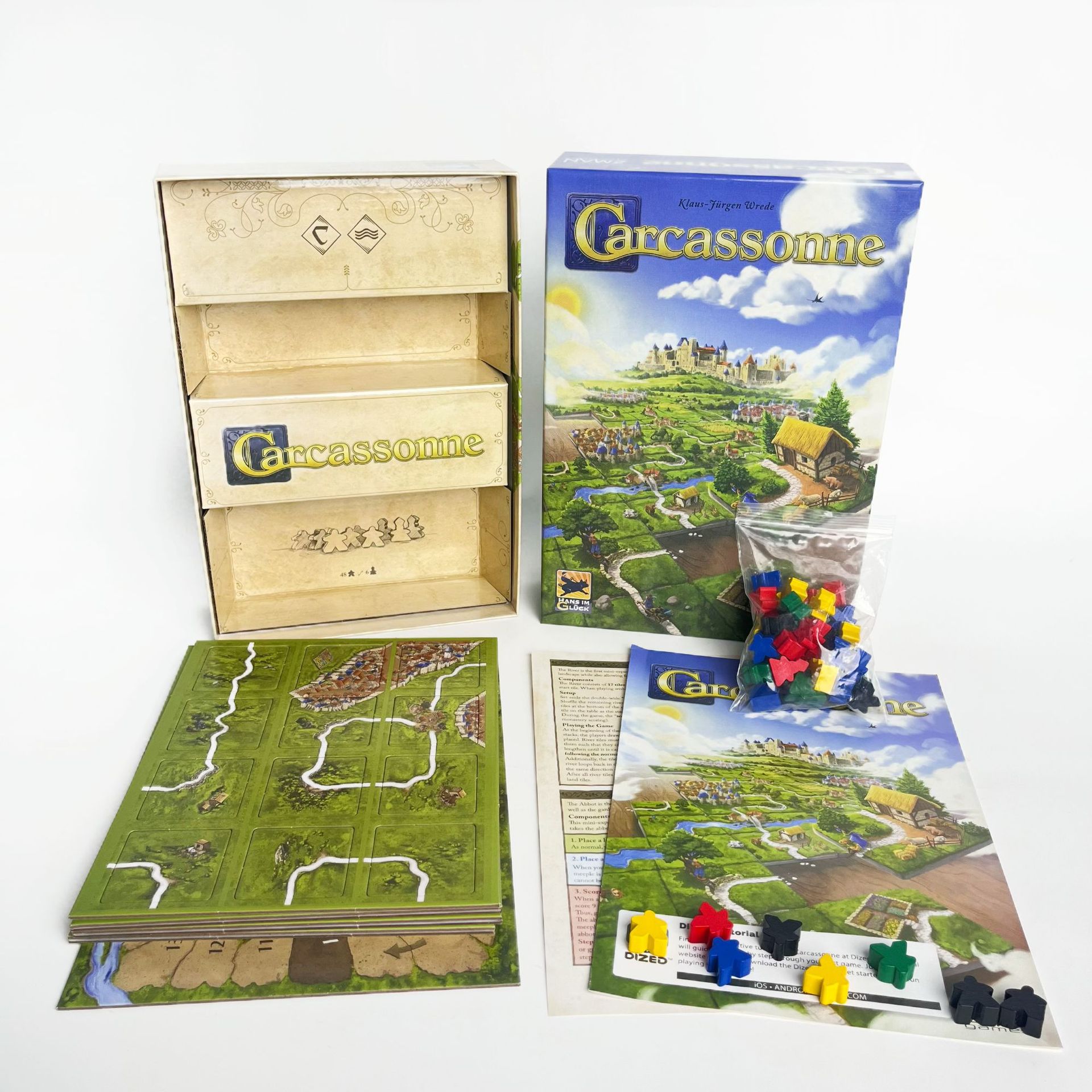 Carcassonne V3.0 Jogo de Tabul - Board Game Vector avaliação e preço